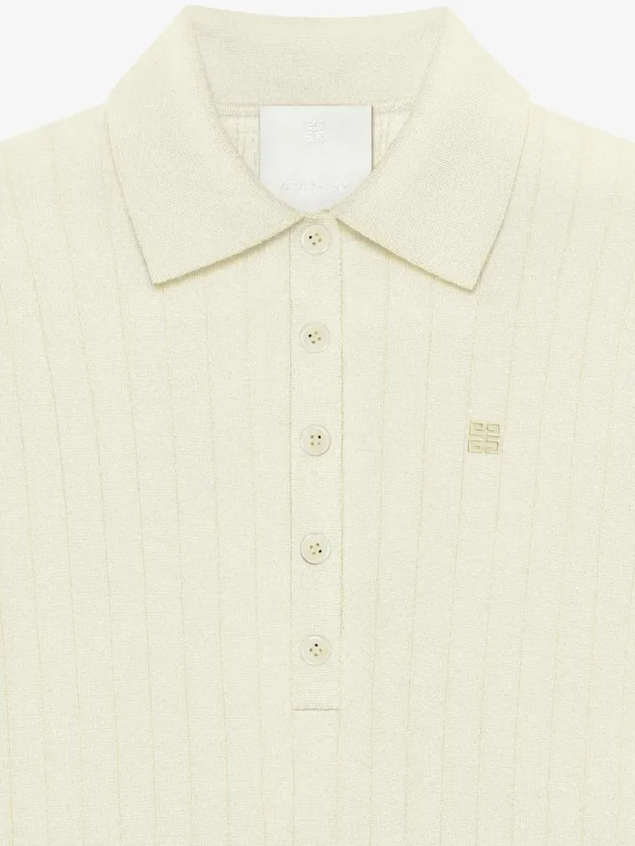 Polo Sweater In Wool With 4g Detail Butter Women Givenchy Sweaters