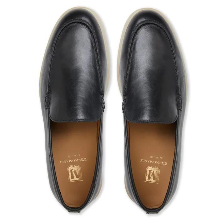 Primo Casual Slip On Loafer Black Leather Men Bruno Magli M BY BRUNO MAGLI Primo Casual Slip On Loafer Black Leather Men Bruno Magli M BY BRUNO MAGLI