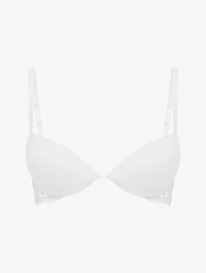 Push Up Bra In Lys With Embroidered Tulle Lingerie La Perla Padded