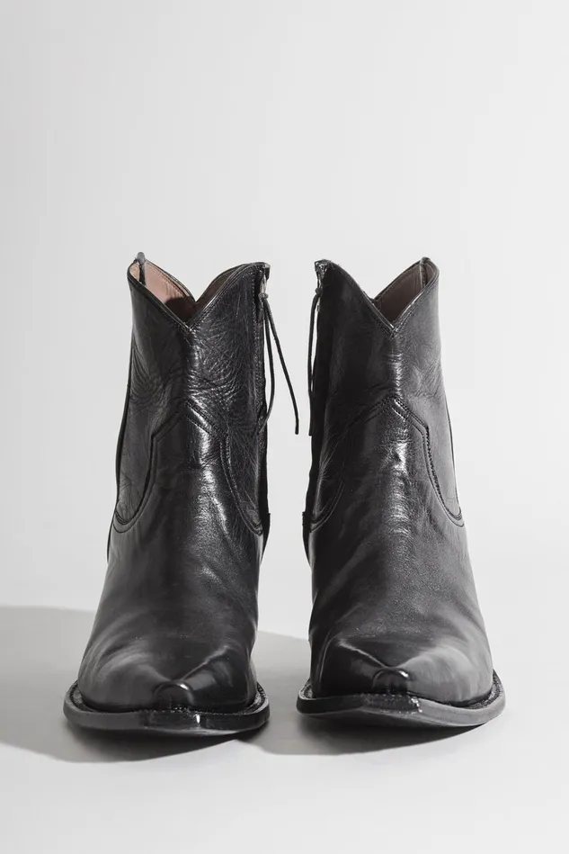 R13 Cowboy Boots Women Cowboy Ankle Boot 8211 Black R13 Cowboy Boots Women Cowboy Ankle Boot 8211 Black