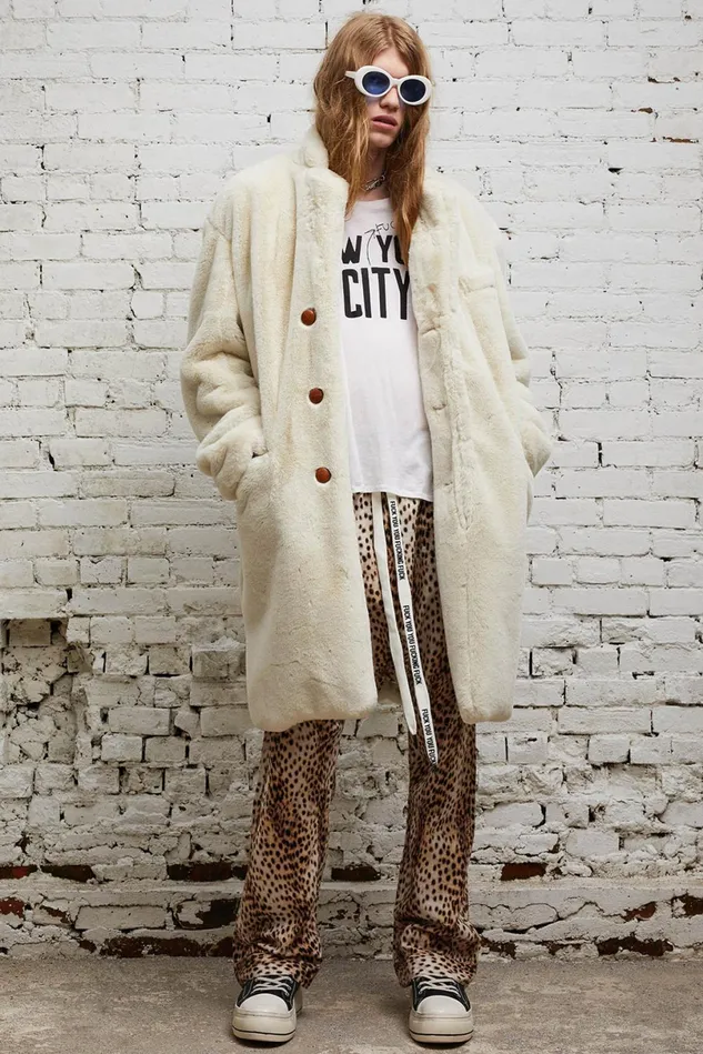 R13 Jackets and Coats Men Teddy Bear Coat 8211 Ecru