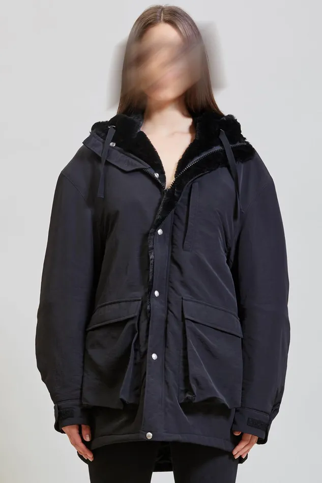R13 Jackets and Coats Women Oversized Parka 8211 Black
