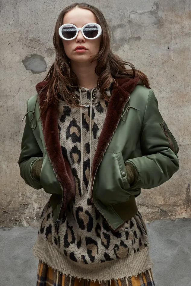 R13 Jackets and Coats Women Reversible Hooded Bomber