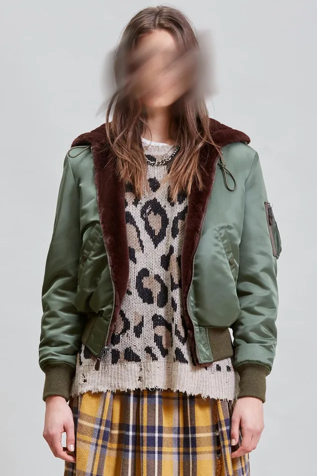 R13 Jackets and Coats Women Reversible Hooded Bomber