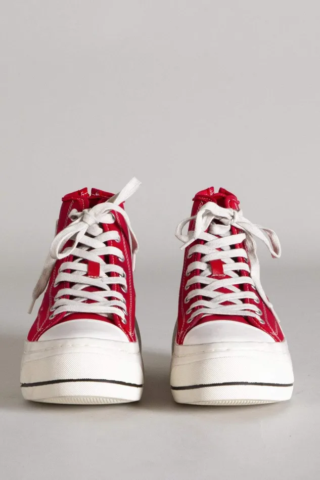 R13 Sneakers Women Kurt High Top Sneaker 8211 Red