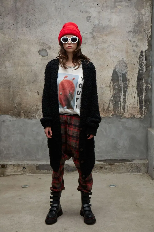 R13 Sweaters Women Teddy Bear Cardigan 8211 Black