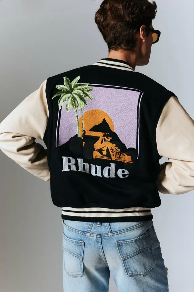RHUDE GP VARSITY JACKET Men Rhude Outerwear