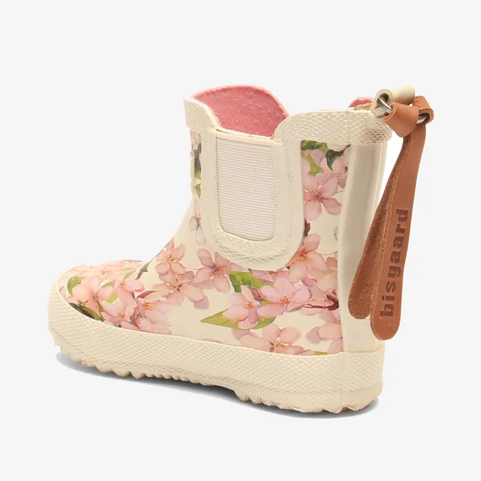 Rubber boots bisgaardshoes BABY baby rubber cremeflowers Rose