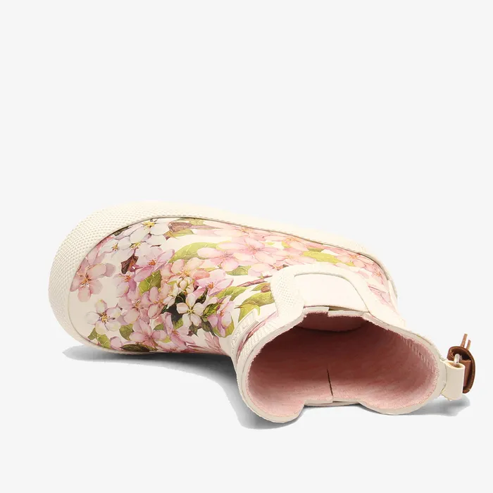 Rubber boots bisgaardshoes BABY baby rubber cremeflowers Rose