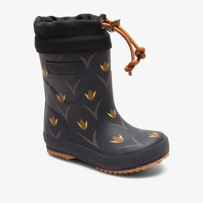 Rubber boots thermo tulip flowers Blue 8211 bisgaardshoes BABY