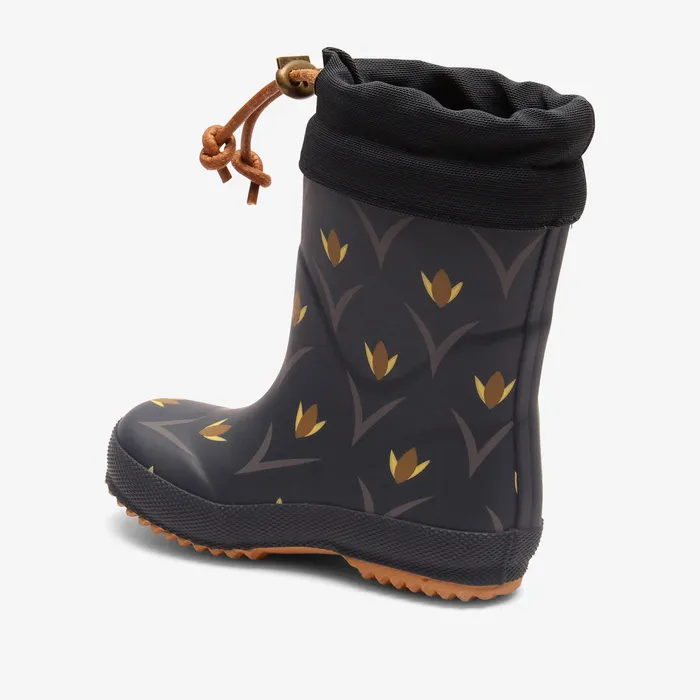 Rubber boots thermo tulip flowers Blue 8211 bisgaardshoes BABY