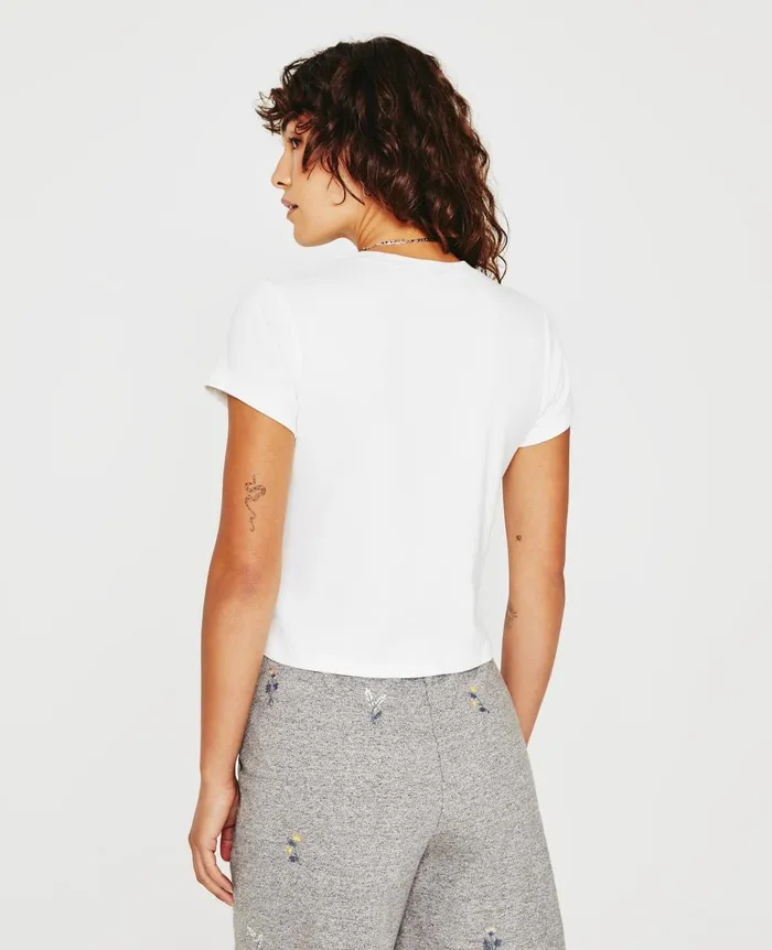 Sadie Crew Eb Flower Stamp Exwhite Women AG Jeans Tees and Tanks Sadie Crew Eb Flower Stamp Exwhite Women AG Jeans Tees and Tanks