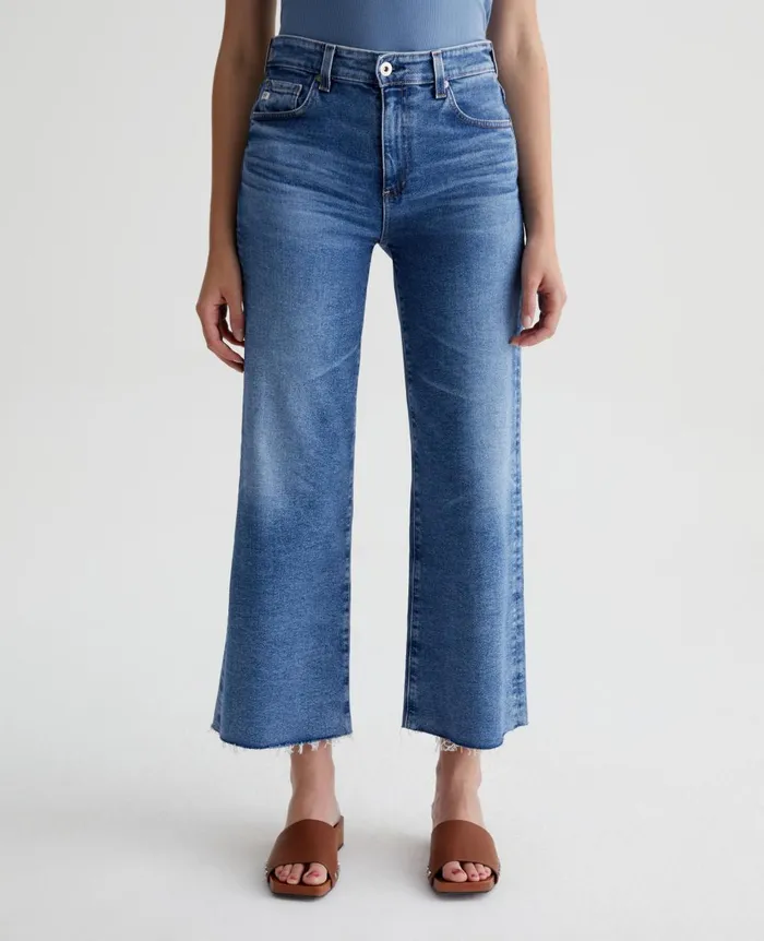 Saige Wide Leg Crop Vp La Presa Women AG Jeans Denim Saige Wide Leg Crop Vp La Presa Women AG Jeans Denim