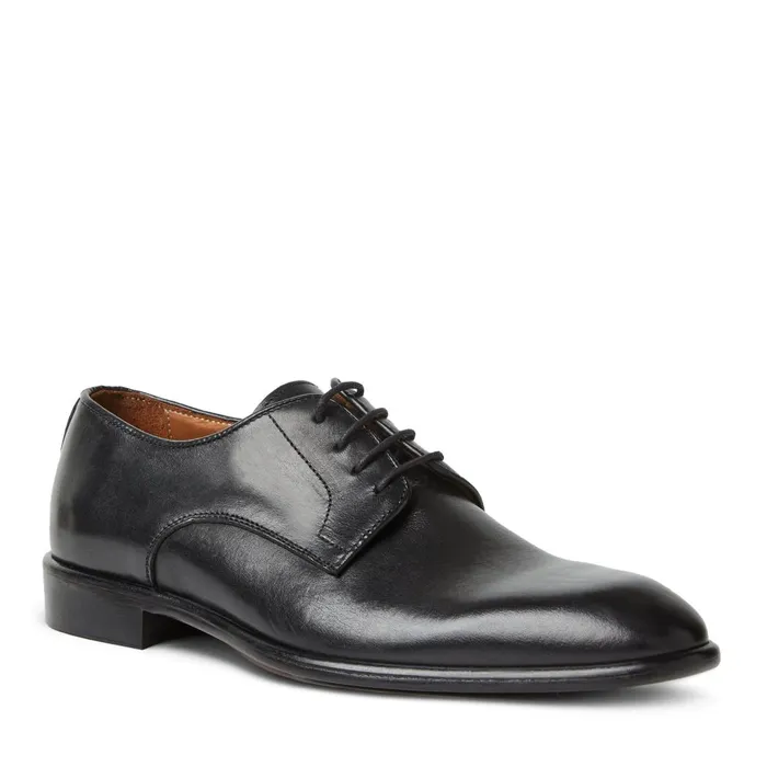 Salerno Derby Black Leather Men Bruno Magli Dress Shoes