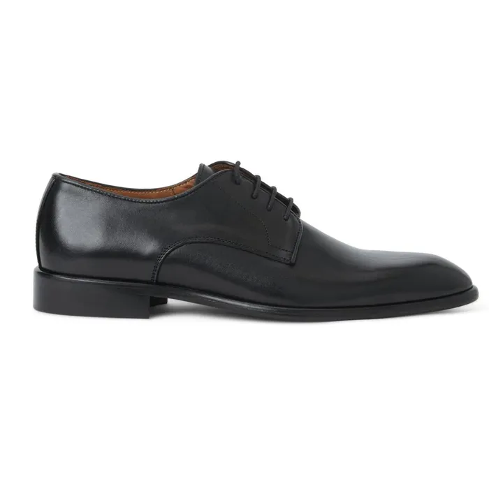 Salerno Derby Black Leather Men Bruno Magli Dress Shoes