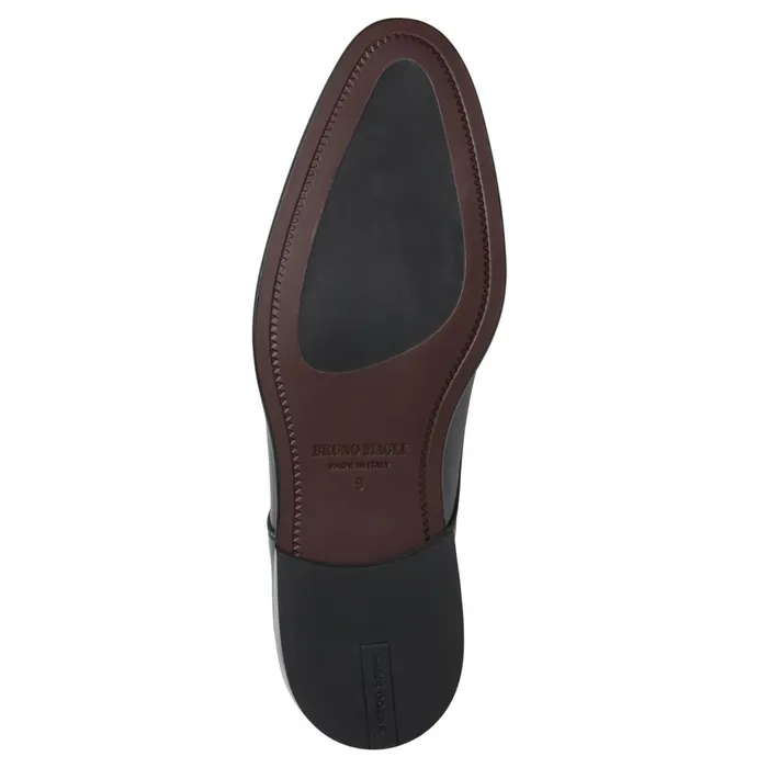Salerno Derby Black Leather Men Bruno Magli Dress Shoes
