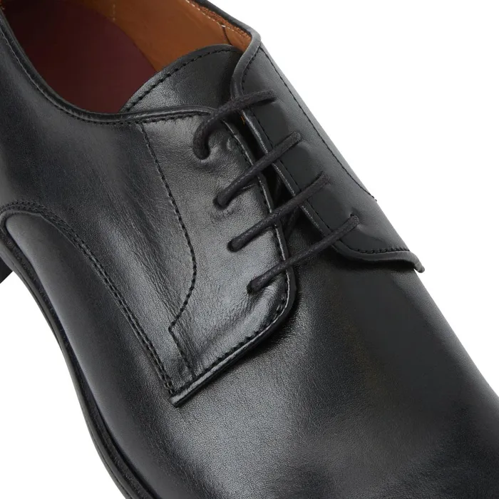 Salerno Derby Black Leather Men Bruno Magli Dress Shoes
