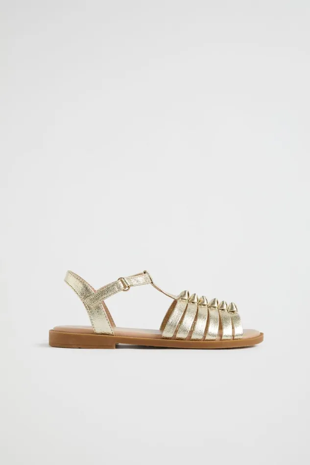 Sandals and Slides Girl Seed Heritage Knot Sandal Gold