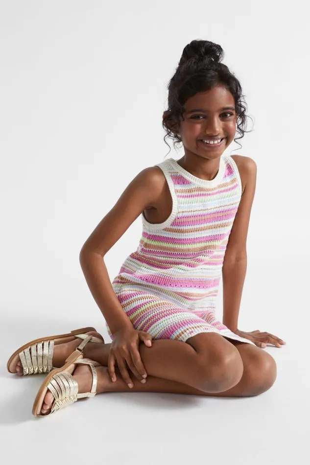 Sandals and Slides Girl Seed Heritage Knot Sandal Gold