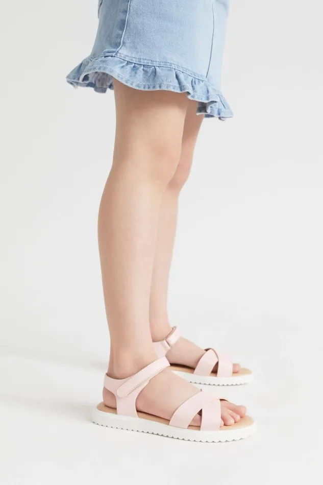 Sandals and Slides Girl Seed Heritage Summer Crossover Sandal Dusty Rose
