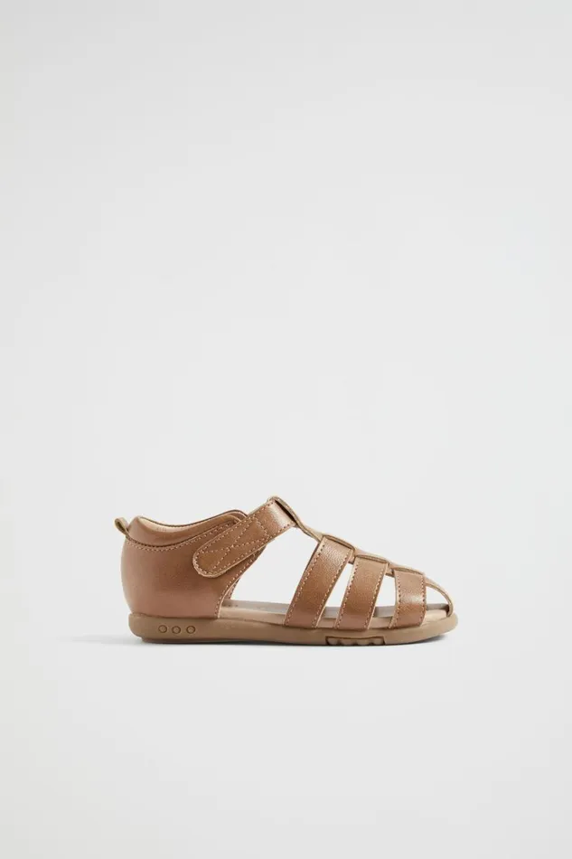 Sandals BabyGirlBoy Seed Heritage Cage Sandal Tan
