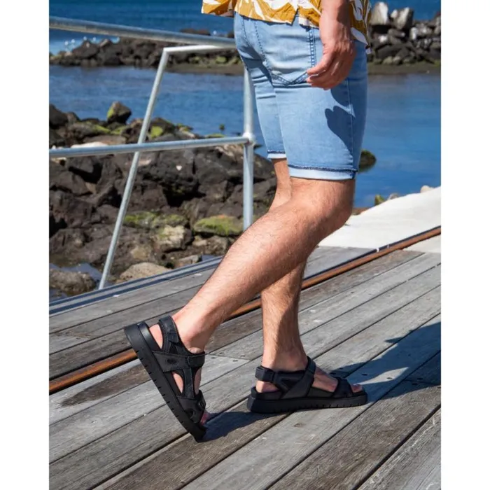 Sandals Men Windsor Smith RAVEN BLACK LEATHER SANDALS Sandals Men Windsor Smith RAVEN BLACK LEATHER SANDALS