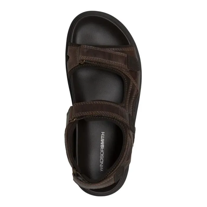 Sandals Men Windsor Smith RAVEN DARK BROWN LEATHER SANDALS Sandals Men Windsor Smith RAVEN DARK BROWN LEATHER SANDALS