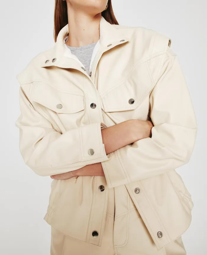 Santana Jacket Ivory Dust Women AG Jeans Jackets Santana Jacket Ivory Dust Women AG Jeans Jackets