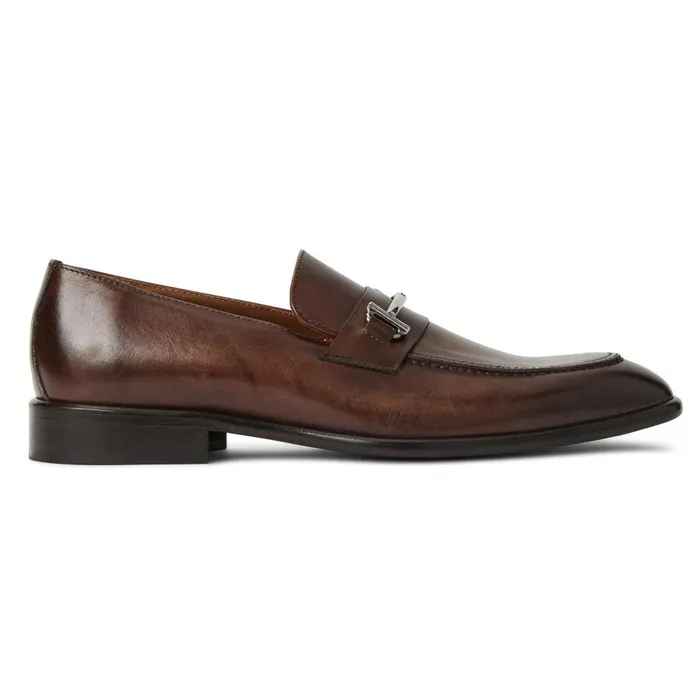 Sante Double Gore Classic Bit Leather Loaferbrown Men Bruno Magli Loafers and Slipons