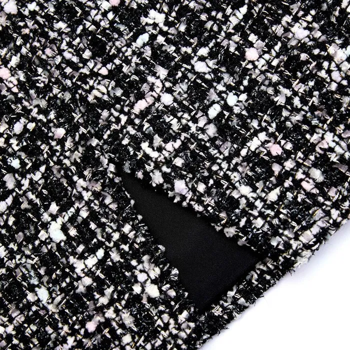 Self Portrait Bottoms Black Check Boucle Mini Skirt 8211 Women