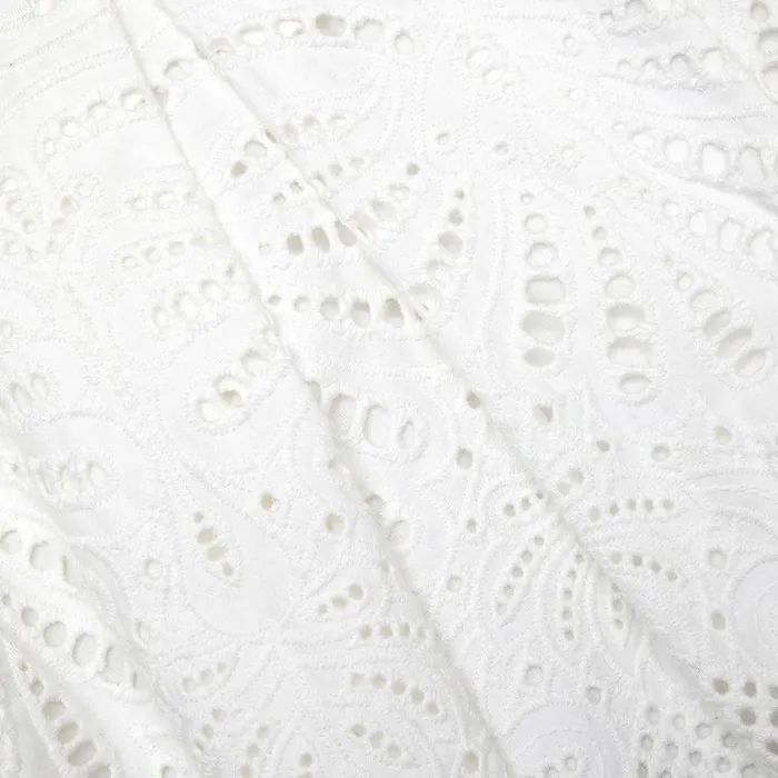 Self Portrait Bottoms White Cotton Embroidery Shorts 8211 Women
