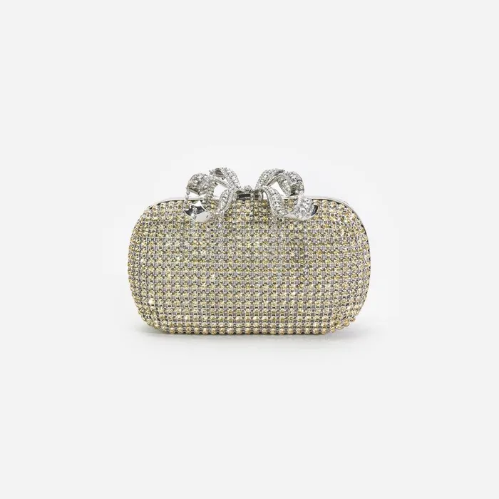 Self Portrait Clutch Bags Champagne Chainmail Clutch Bag 8211 Women