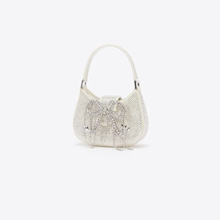Self Portrait Micro Champagne Rhinestone Micro Crescent Bag 8211 Women