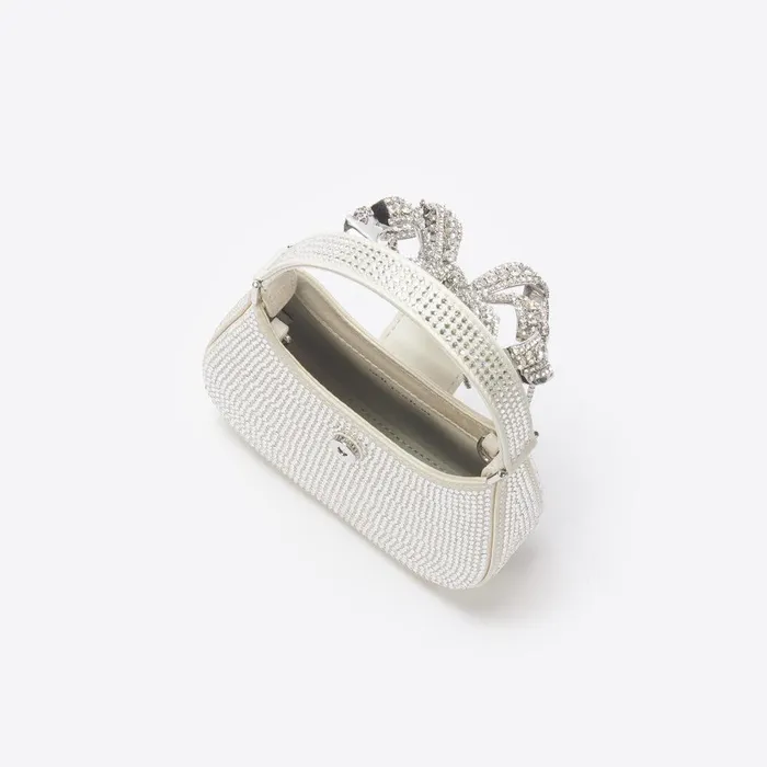 Self Portrait Micro Champagne Rhinestone Micro Crescent Bag 8211 Women