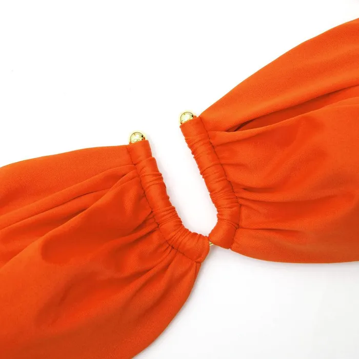 Self Portrait Swim and Resort Orange Bikini Top 8211 Women