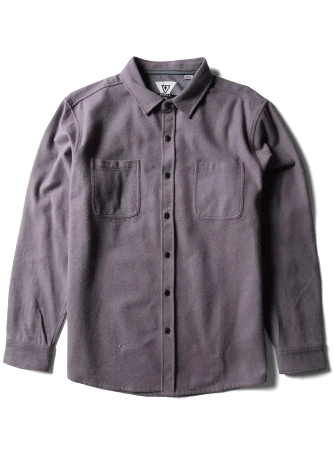 Shaper Eco Ls Flannel Shark Men Vissla Shirts and Flannels