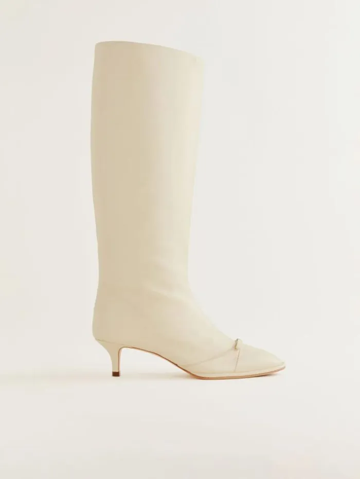 Shoes The Reformation Gal Knee High Boot Parmesan Leather
