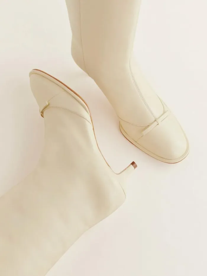 Shoes The Reformation Gal Knee High Boot Parmesan Leather