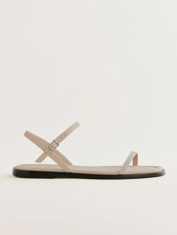 Shoes The Reformation Lake Flat Sandal Porridge