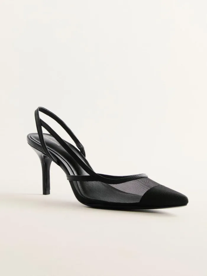 Shoes The Reformation Whitnee Slingback Heels Black
