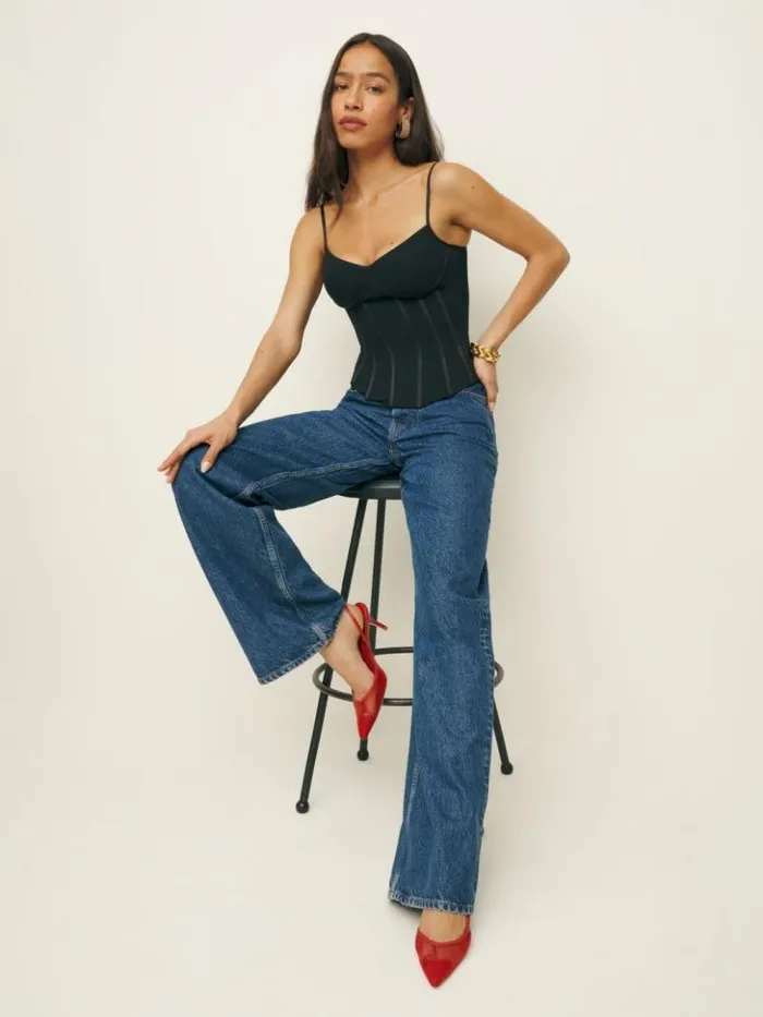 Shoes The Reformation Whitnee Slingback Heels Lipstick Mesh