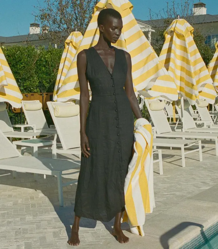 Shop ALLENE DRESS Black DEN Dresses