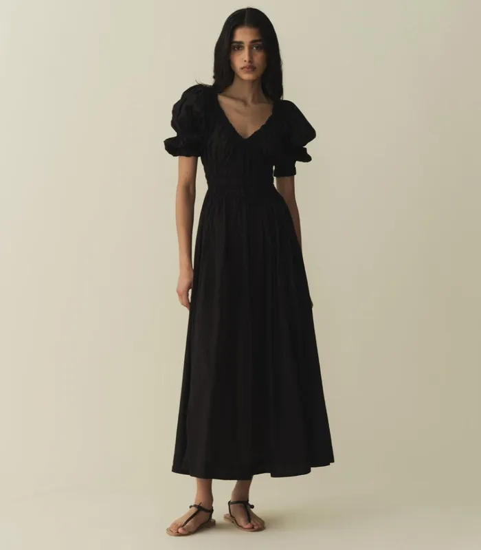 Shop ISCHIA DRESS Black DEN Dresses