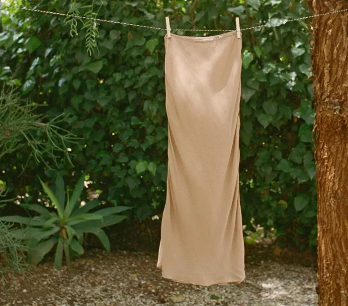 Shop LONG SKIRT SLIP Sand Dollar DEN Delicates and Sleepwear