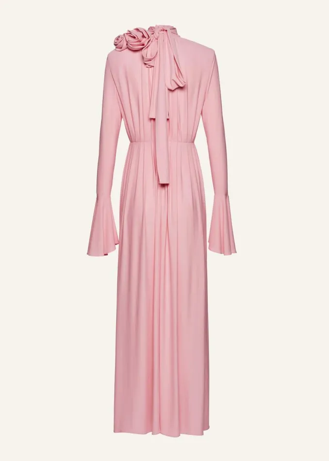 Shop Magda Butrym Dresses Bell Sleeve Maxi Dress In Pink Shop Magda Butrym Dresses Bell Sleeve Maxi Dress In Pink