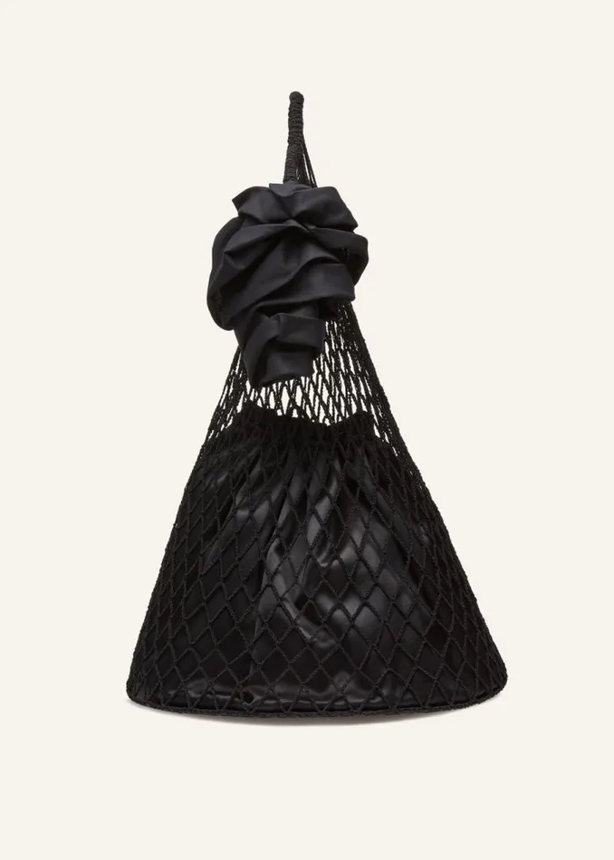 Shop Magda Butrym Handbags Maxi Devana Bag In Black