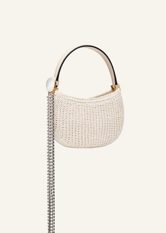 Shop Magda Butrym Handbags Micro Vesna Cream Crochet Shop Magda Butrym Handbags Micro Vesna Cream Crochet