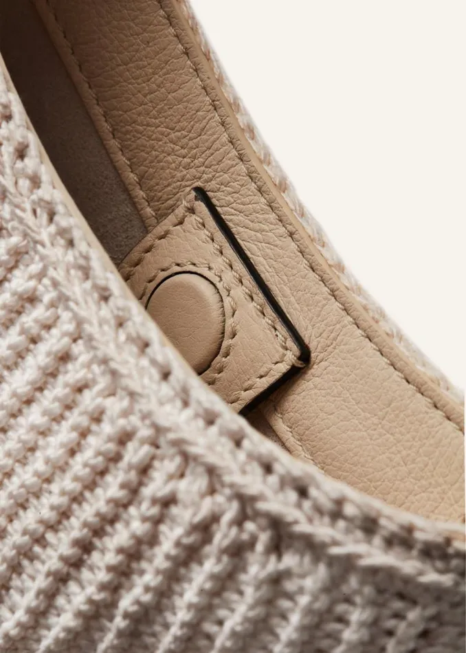 Shop Magda Butrym Handbags Micro Vesna Cream Crochet Shop Magda Butrym Handbags Micro Vesna Cream Crochet