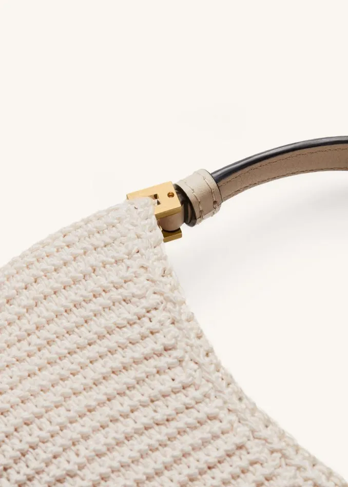Shop Magda Butrym Handbags Micro Vesna Cream Crochet Shop Magda Butrym Handbags Micro Vesna Cream Crochet