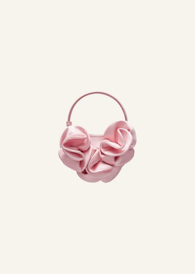 Shop Magda Butrym Handbags Micro Vesna Pink Satin Shop Magda Butrym Handbags Micro Vesna Pink Satin
